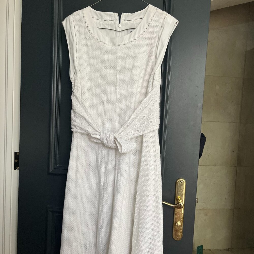 Cabi white prairie midi dress. Size 4
